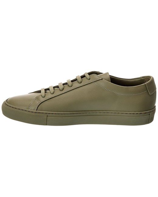 Common Projects Green Original Achilles Low Leather Sneaker for men