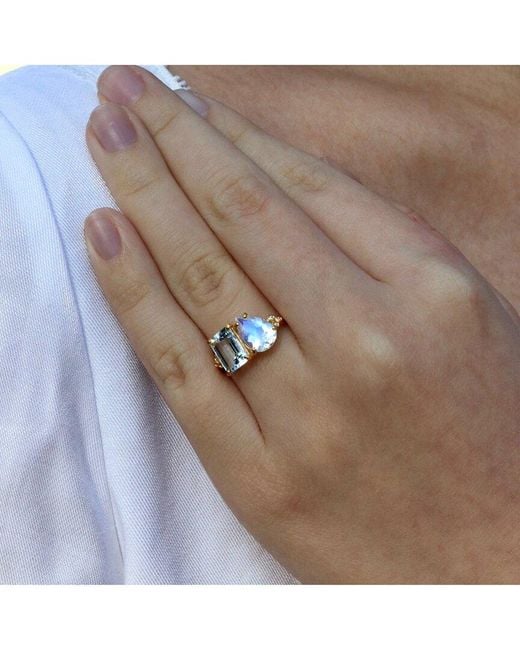 Kai Fine Jewelry Blue 14K 3.13 Ct. Tw. Diamond & Gemstone Cocktail Ring