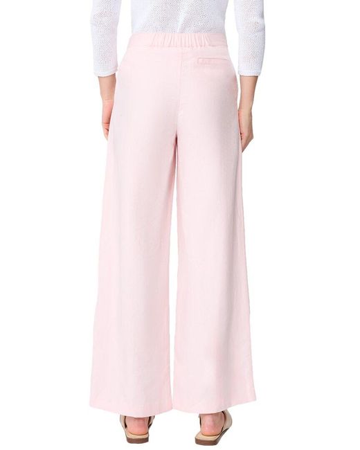 J.McLaughlin Pink Amal Linen-Blend Pant