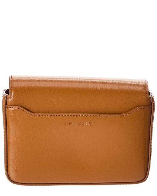 Givenchy Brown 4g Small Leather Crossbody