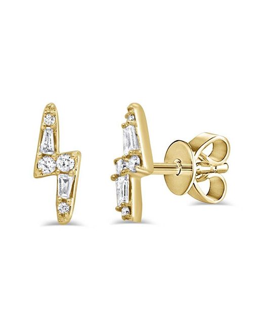 Sabrina Designs Metallic 14K 0.13 Ct. Tw. Diamond Stud Earrings