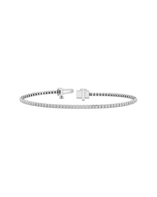 Lab Grown Diamonds White 14K 0.93 Ct. Tw. Lab-Grown Diamond Tennis Bracelet