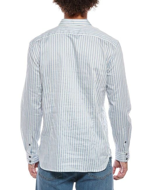 John Varvatos Blue Ross Slim Fit Sport Shirt for men