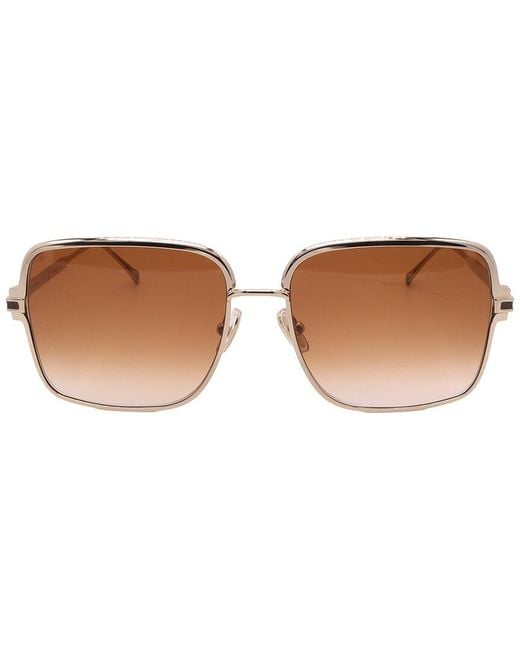 Ferragamo Brown Sf317s 57mm Sunglasses