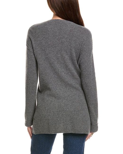 Kier + J Gray Kier + J Wool & Cashmere-Blend Open Cardigan
