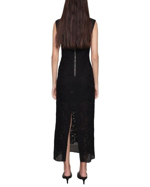 Sabina Musayev Black Tullio Midi Dress