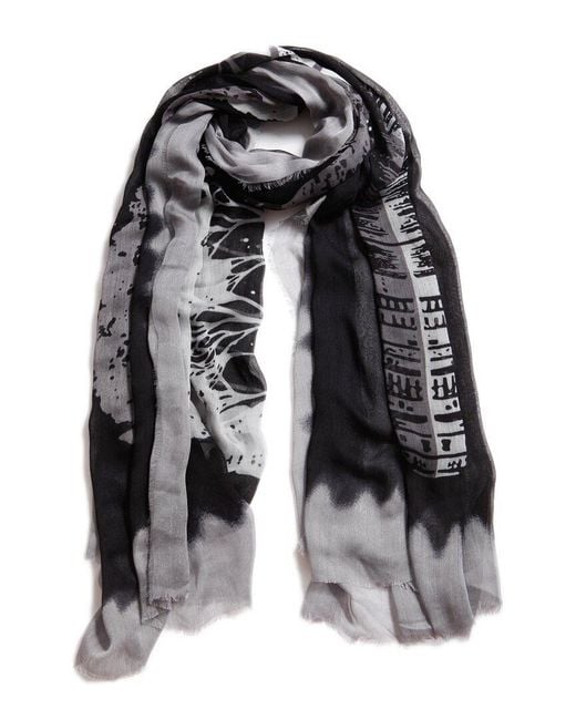 Blue Pacific Black Guitar Scarf