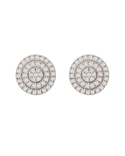 Suzy Levian White 14k 0.17 Ct. Tw. Diamond Round Studs