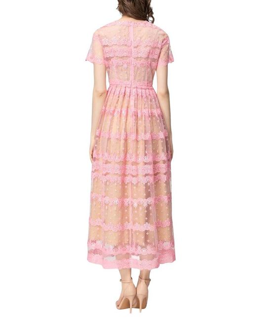 BURRYCO Pink Midi Dress