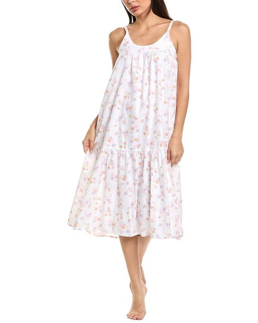 Petite Plume White Twill Chloe Nightgown