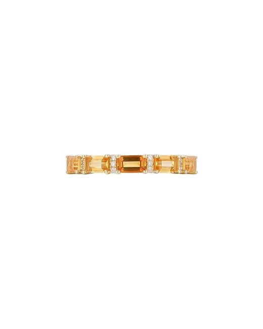 Gregg Ruth White 14K 1.18 Ct. Tw. Diamond & Citrine Ring
