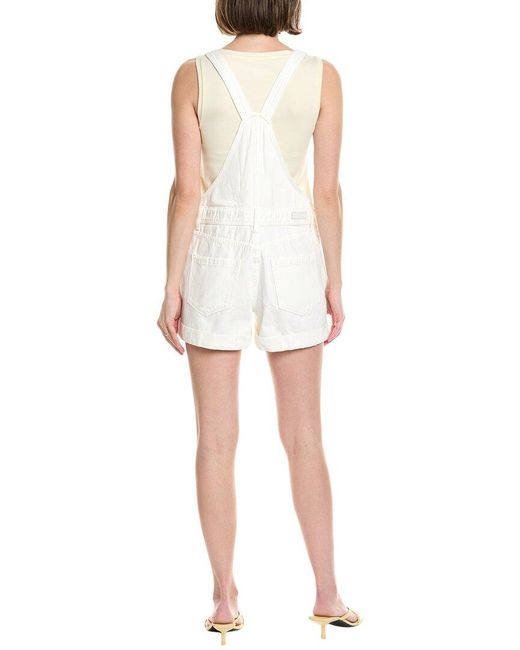 Blank NYC White Head In The Clouds Short Overall