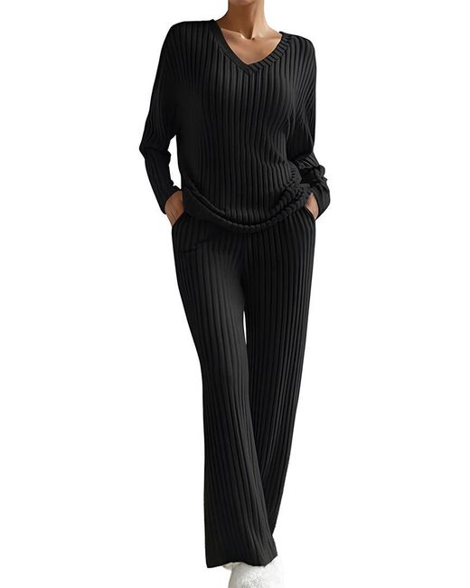 Lily Kim Black 2Pc Pullover & Pant Set