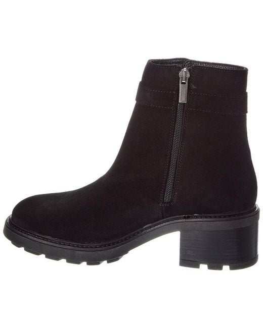 La Canadienne Black Avon Suede Bootie