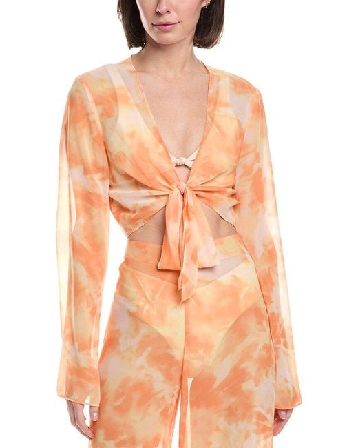 Devon Windsor Orange Patricia Top
