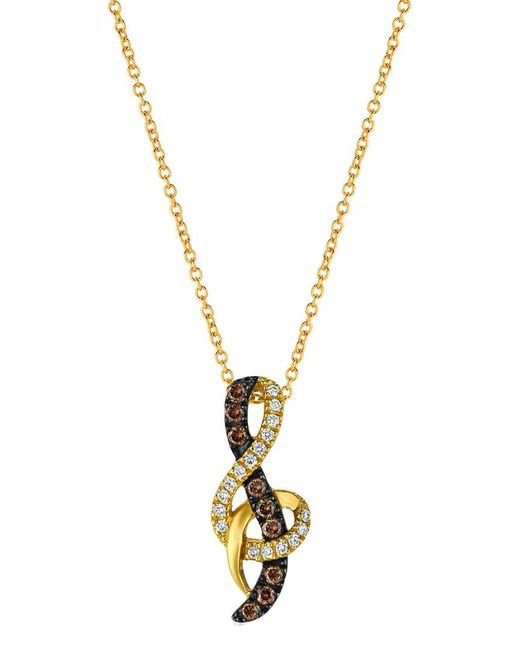 Le Vian Metallic 14k Honey Gold 0.34 Ct. Tw. Diamond Pendant Necklace