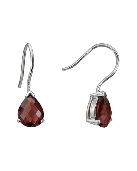 Gemstones Multicolor Silver 5.30 Ct. Tw. Garnet Earrings