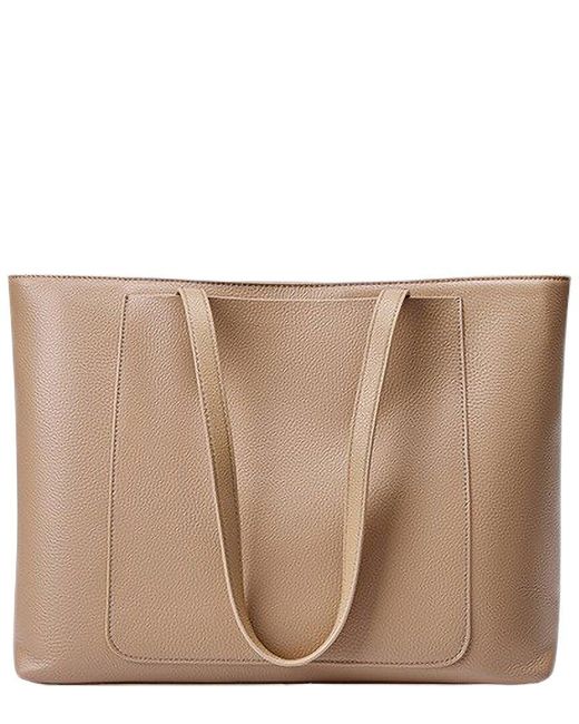 Adele Berto Brown Leather Shoulder Bag