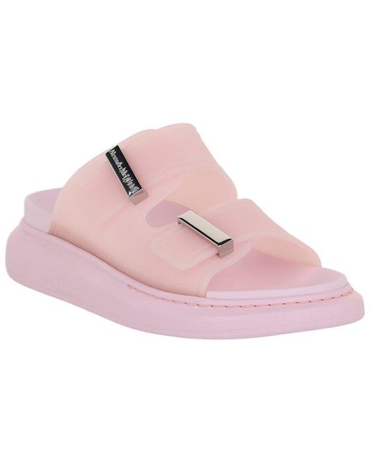 Alexander McQueen Pink Rubber Sandal