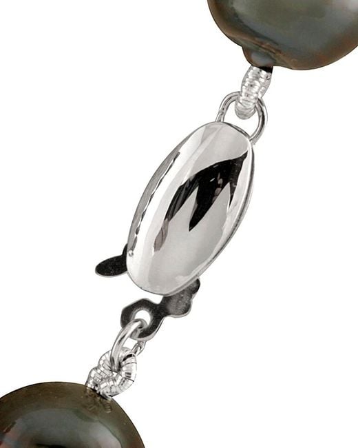Masako Pearls Multicolor 14k 8-11mm Tahitian Pearl Necklace