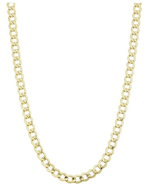 Italian Gold Metallic 14k Miami Cuban Chain Necklace