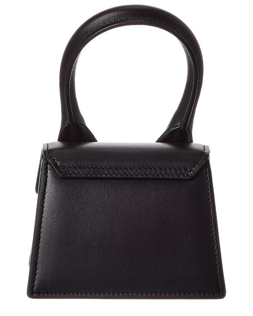 Jacquemus Black Le Chiquito Homme Leather Shoulder Bag