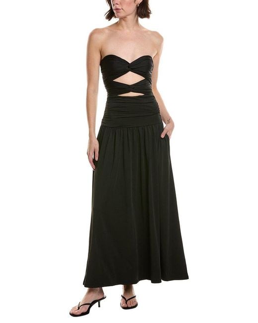 Nia Black Wilshire Midi Dress