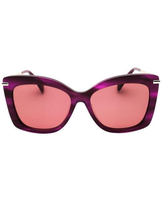 Max Mara Pink 55Mm Sunglasses