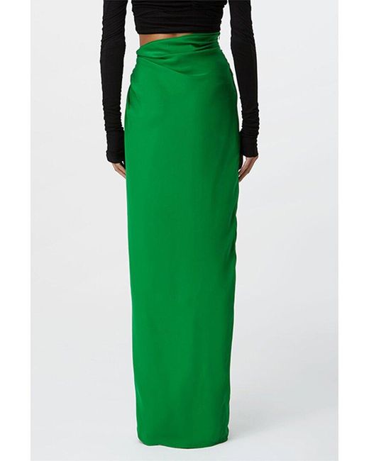 GAUGE81 Green Paita Silk Maxi Skirt