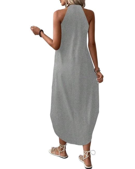 Emma way Gray Midi Dress