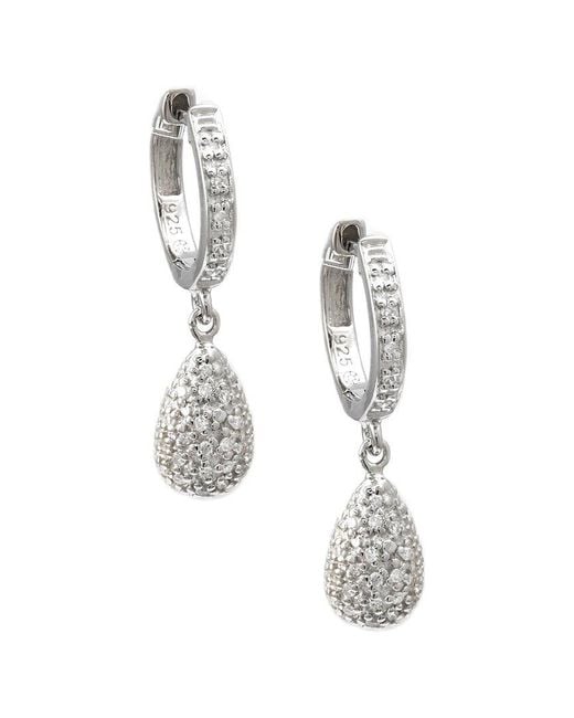 Diamond Select Cuts White Silver 0.18 Ct. Tw. Diamond Earrings