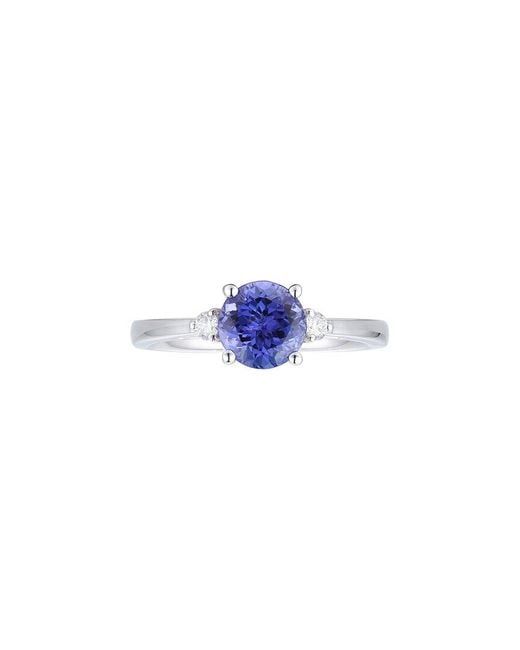 Gregg Ruth Blue 18K 1.67 Ct. Tw. Diamond & Tanzanite Ring