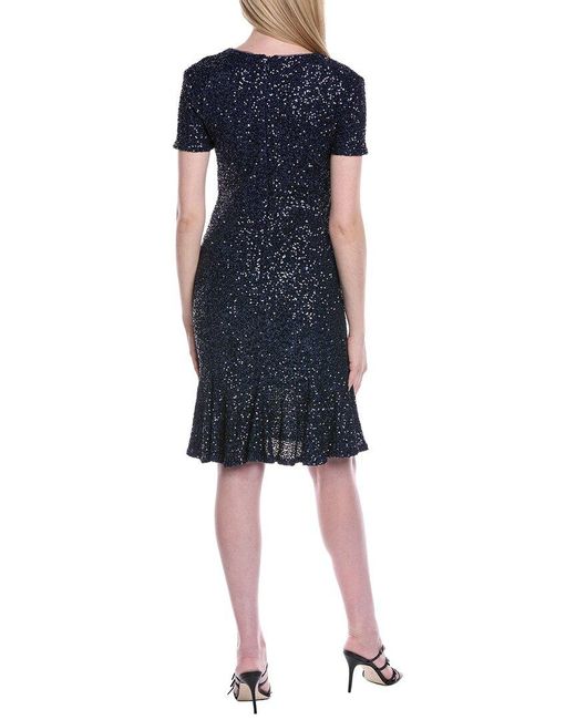 Shani Blue Focus By Velvet Sequin Mini Dress