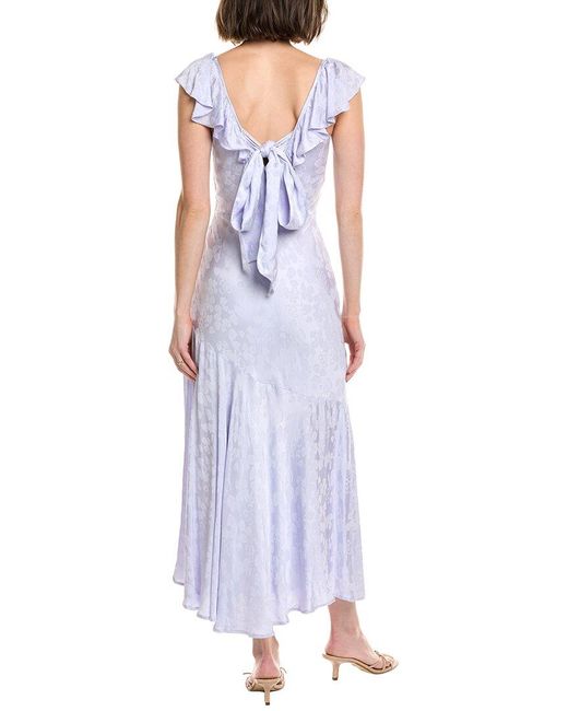 Astr Purple Freesia Maxi Dress