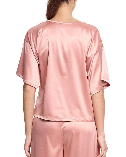 Hanky Panky Pink Satin Sleep T-Shirt