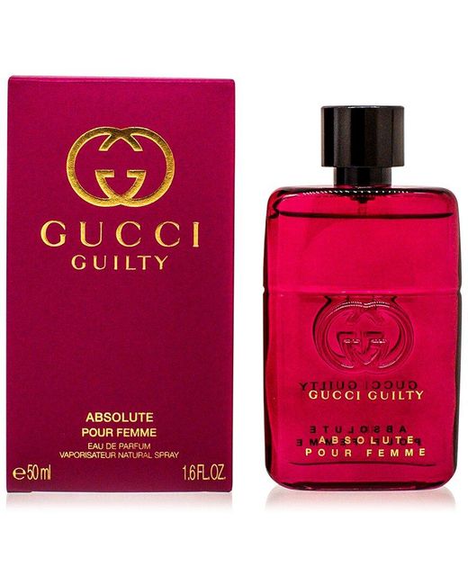 Gucci Red 1.6Oz Guilty Absolute Pour Femme Edp Spray