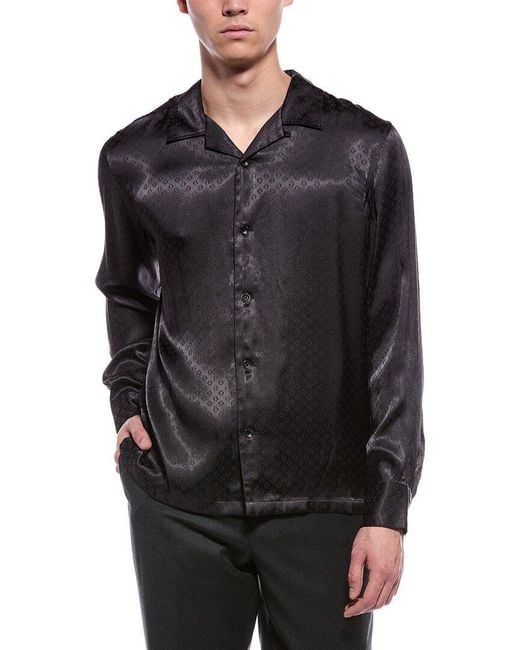 Rag & Bone Black Avery Jacquard Shirt for men