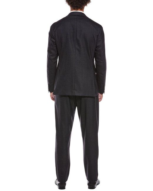 Canali Black 2Pc Wool-Blend Suit for men