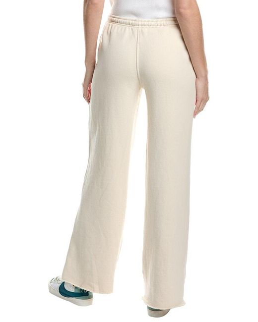 PERFECTWHITETEE Natural Structured Wide Leg Pant