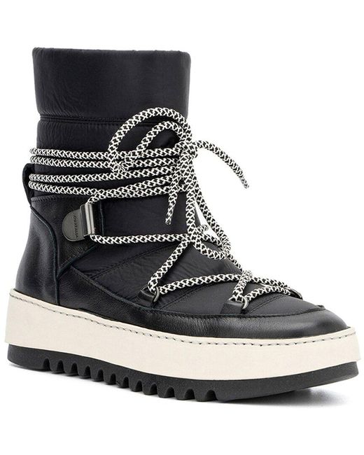 Aquatalia Amalia Weatherproof Leather Boot in Black | Lyst