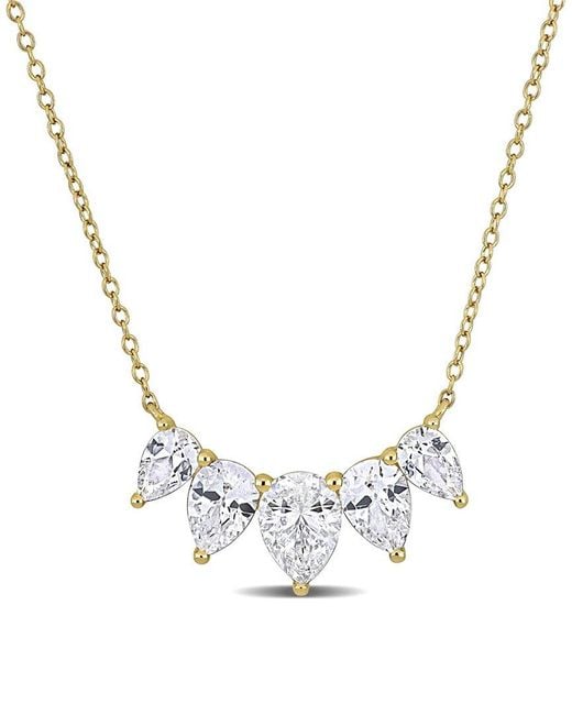 Rina Limor Metallic 5.44 Ct. Tw. Lab-Grown Sapphire Necklace