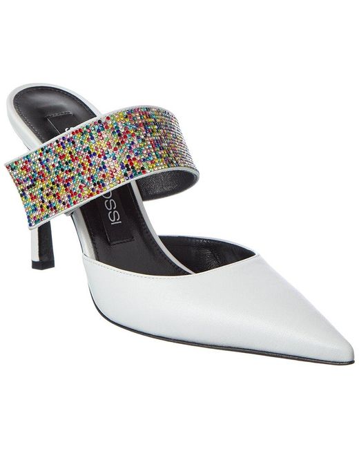 Sergio Rossi White Aris 95 Leather Pump