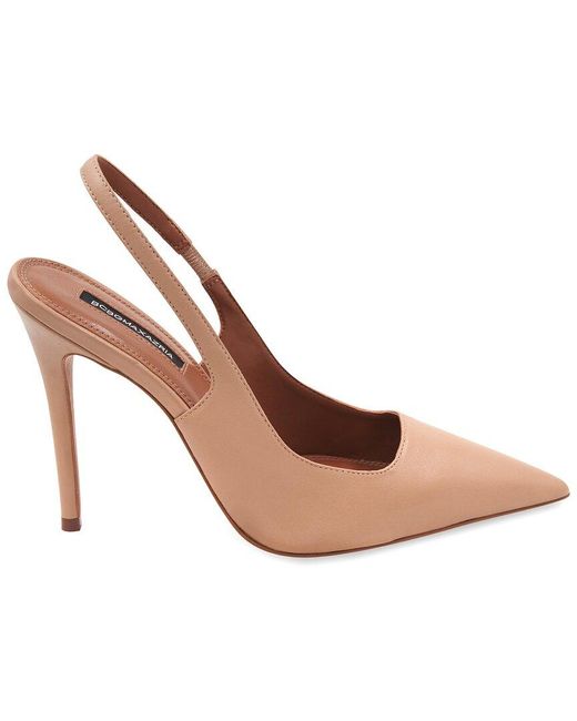 BCBGMAXAZRIA Brown Nahlia Leather Pump