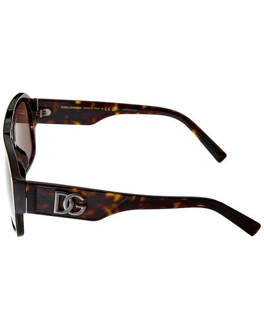 Dolce & Gabbana Brown 58mm Sunglasses for men