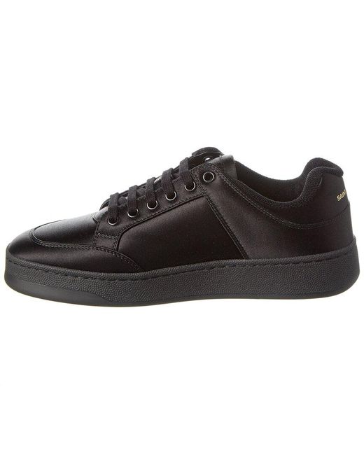 Saint Laurent Black Sl/61 Satin Sneaker