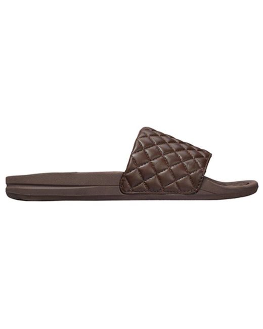 Athletic Propulsion Labs Brown Lusso Leather Slide