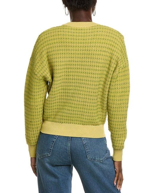 St. John Yellow Tonal Knit Sweater