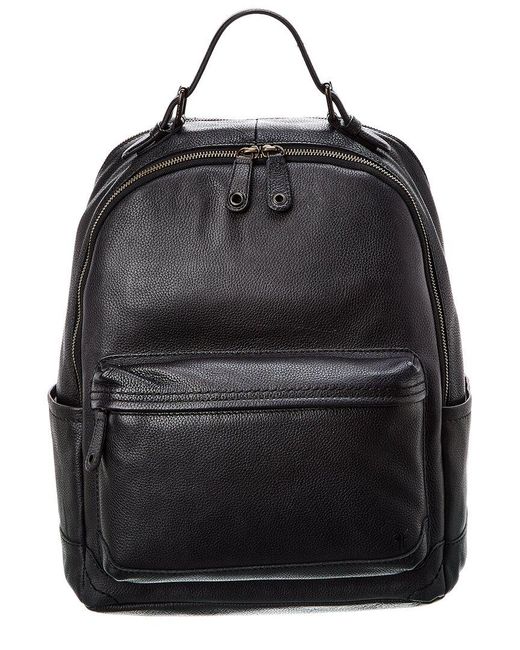 Frye Black Wyatt Leather Backpack