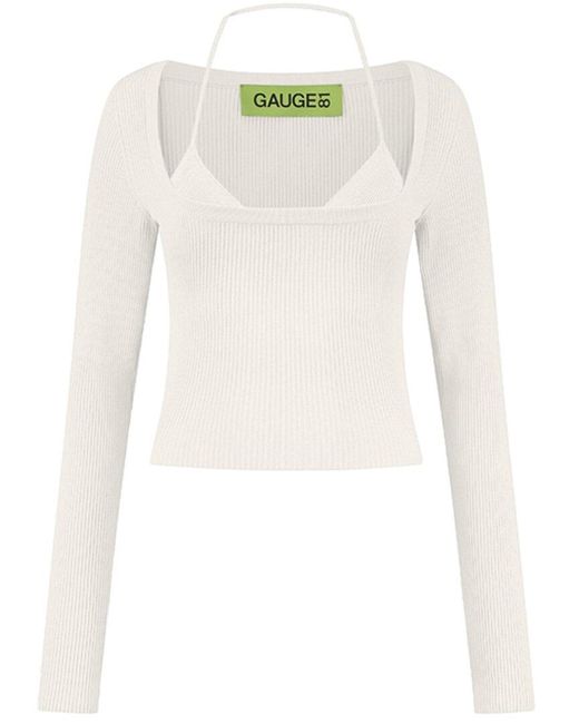 GAUGE81 White Yukita Sweater