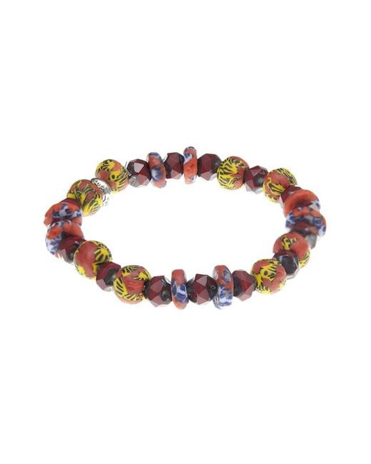 jean claude Brown Jewelry Bead Stretch Bracelet for men